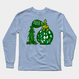 Art Deco Illustrative Perfume Bottle Long Sleeve T-Shirt